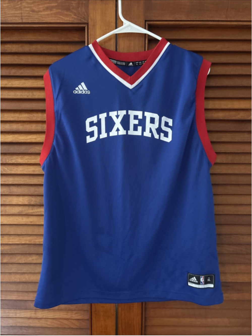 Philadelphia 76ers Blank Adidas Blue Jersey Adult XL